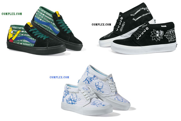 Simpsons Vans Kaws Stash Neckface